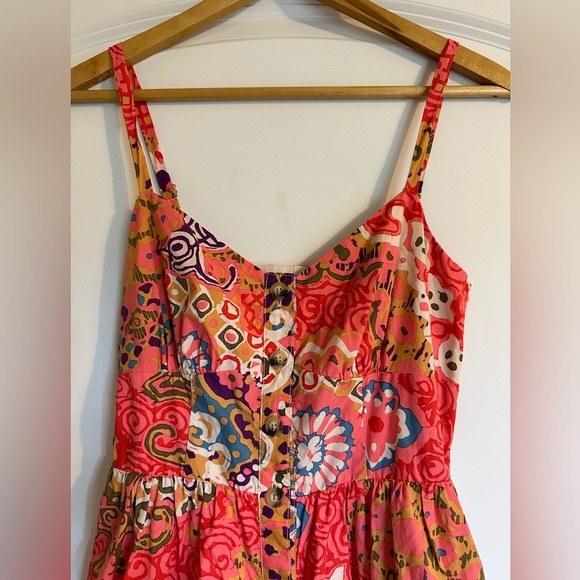 J. Crew Button Front Sundress in Poplin Paisley - Picture 3 of 8